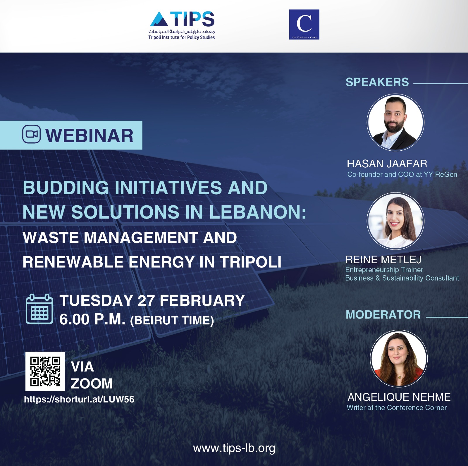 Tripoli institute for policy studies webinar